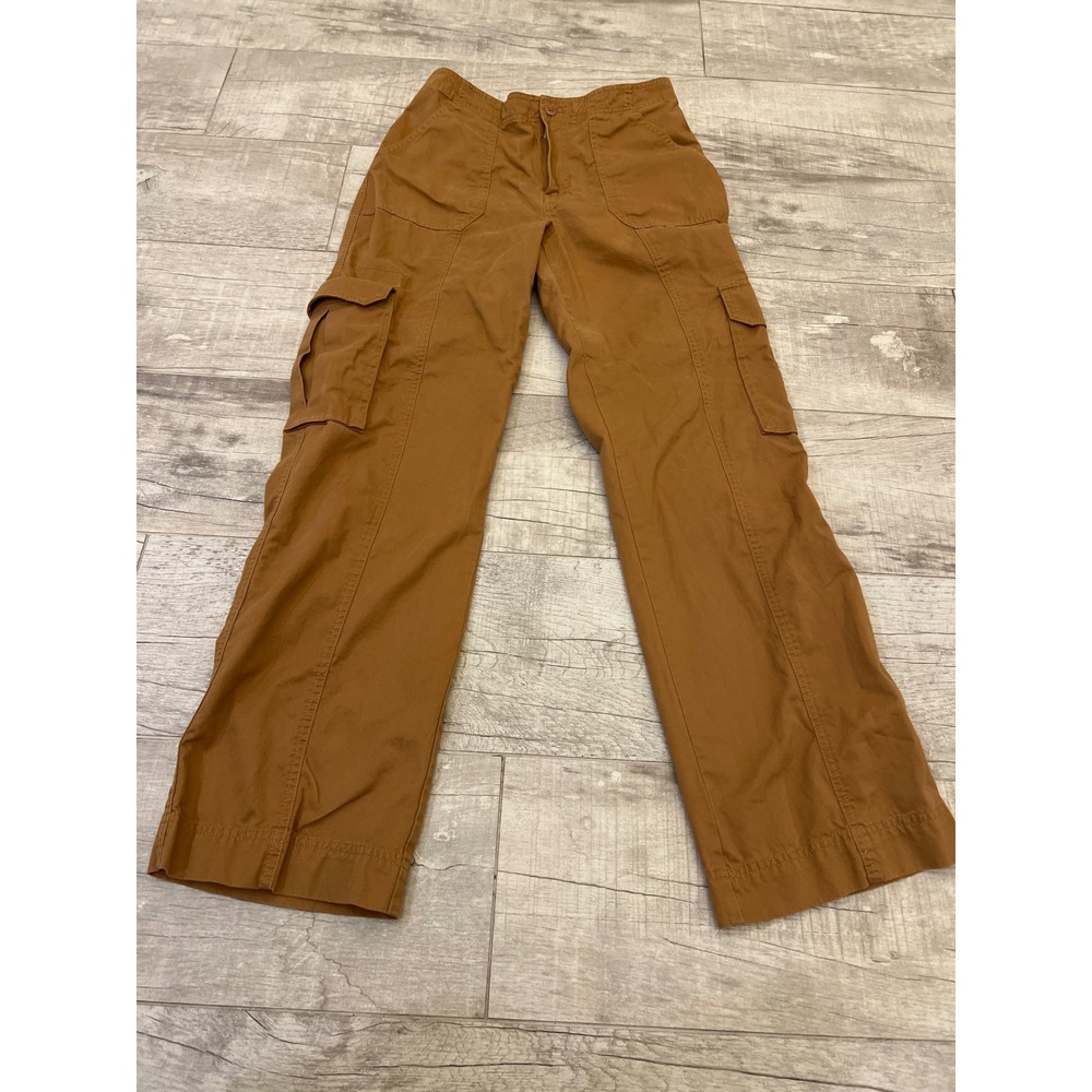 Abercrombie & Fitch High Rise Relaxed Cargo Pants Straight Leg Womens Size 6/28 - Picture 4 of 11